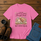 Coffee Helps | I Can Do All Things Through Christ Women’s Christian Coffee T-Shirt | Homestead Faith Tee