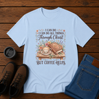 Coffee Helps | I Can Do All Things Through Christ Women’s Christian Coffee T-Shirt | Homestead Faith Tee