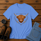 Highland Cow Love | Feminine Homestead T-Shirt | Rustic Farm Aesthetic Tee