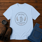 Jesus + Coffee | Feminine Christian T-Shirt | Simple Faith and Latte Tee