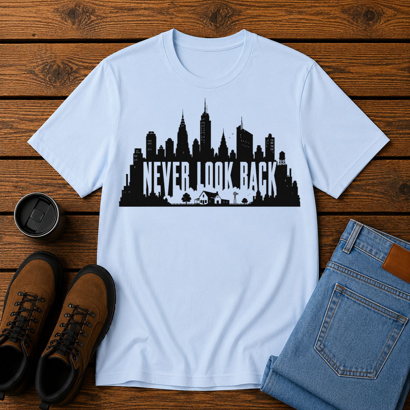 Never Look Back | City to Homestead T-Shirt | Back to the Land Tee