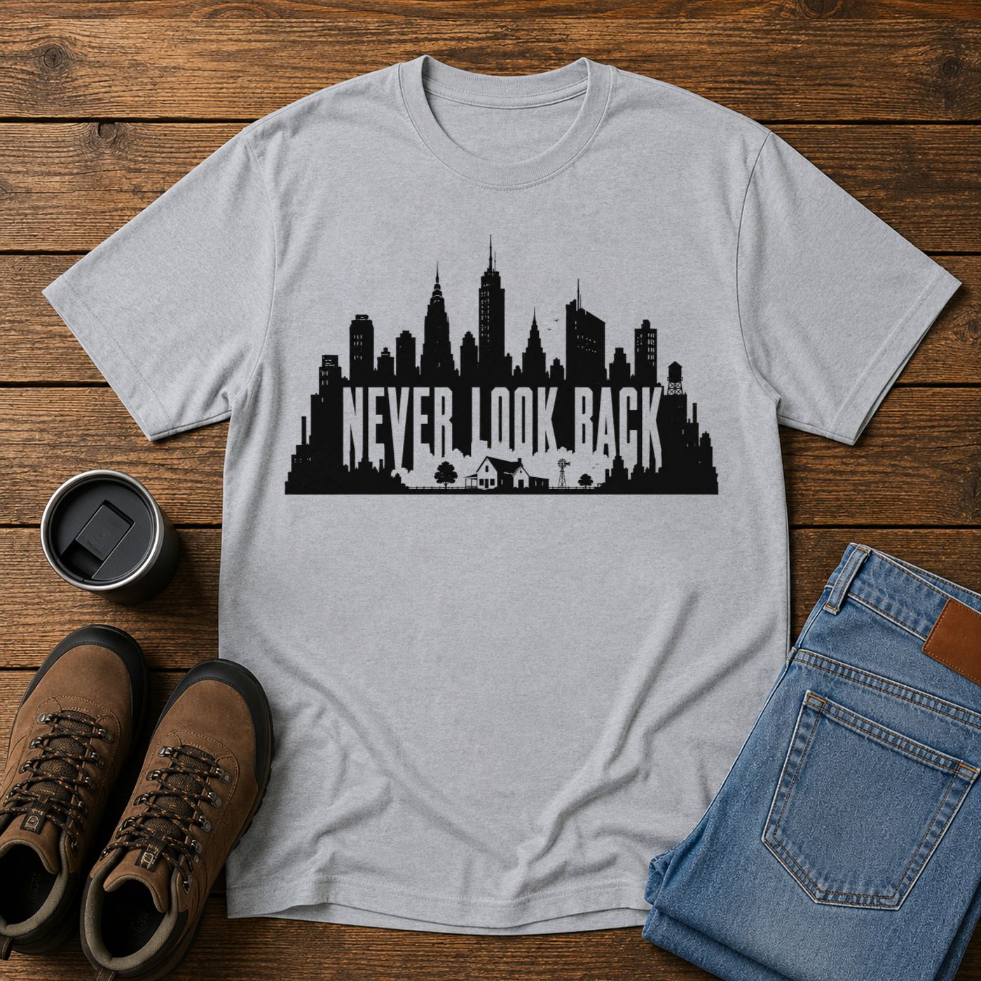 Never Look Back | City to Homestead T-Shirt | Back to the Land Tee