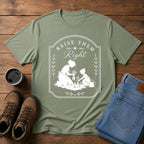 Raise Them Right | Christian Motherhood Gardening T-Shirt | Homestead Kids Tee