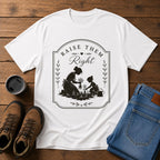 Raise Them Right | Christian Motherhood Gardening T-Shirt | Homestead Kids Tee