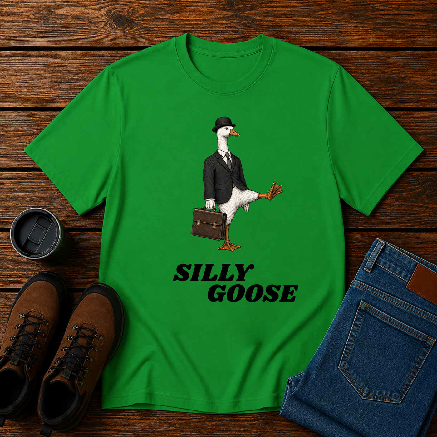 Silly Goose | Business Goose Humor T-Shirt | Office and Homestead Tee