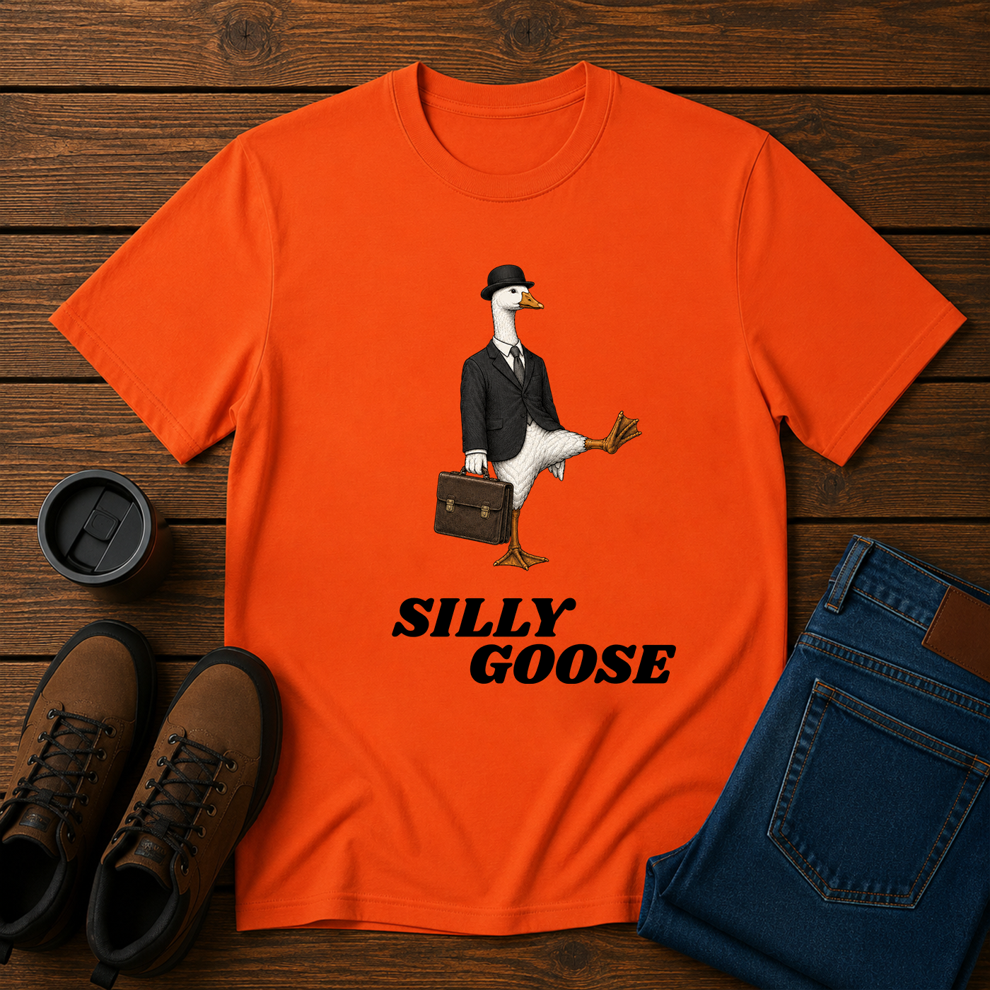 Silly Goose | Business Goose Humor T-Shirt | Office and Homestead Tee