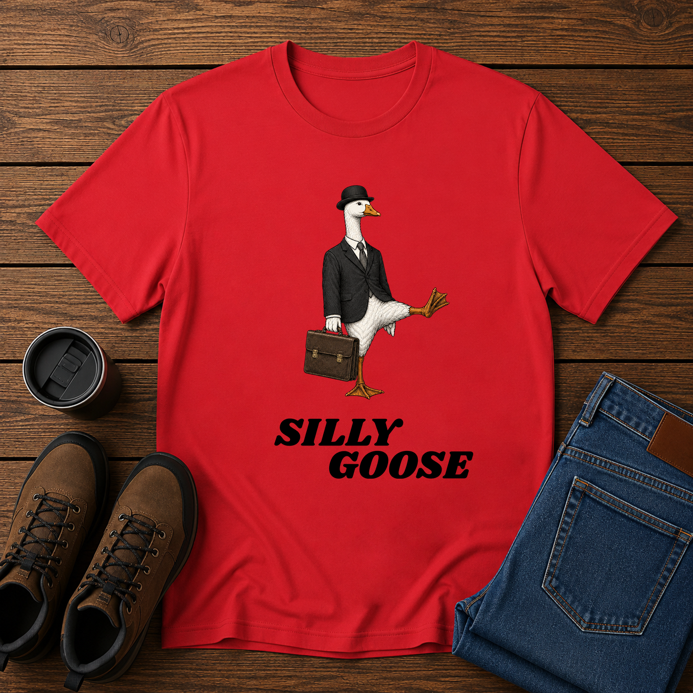 Silly Goose | Business Goose Humor T-Shirt | Office and Homestead Tee