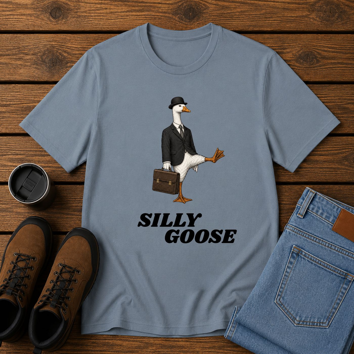 Silly Goose | Business Goose Humor T-Shirt | Office and Homestead Tee