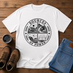 Sources of Power | Wind Water Solar Bible T-Shirt | Christian Stewardship Tee