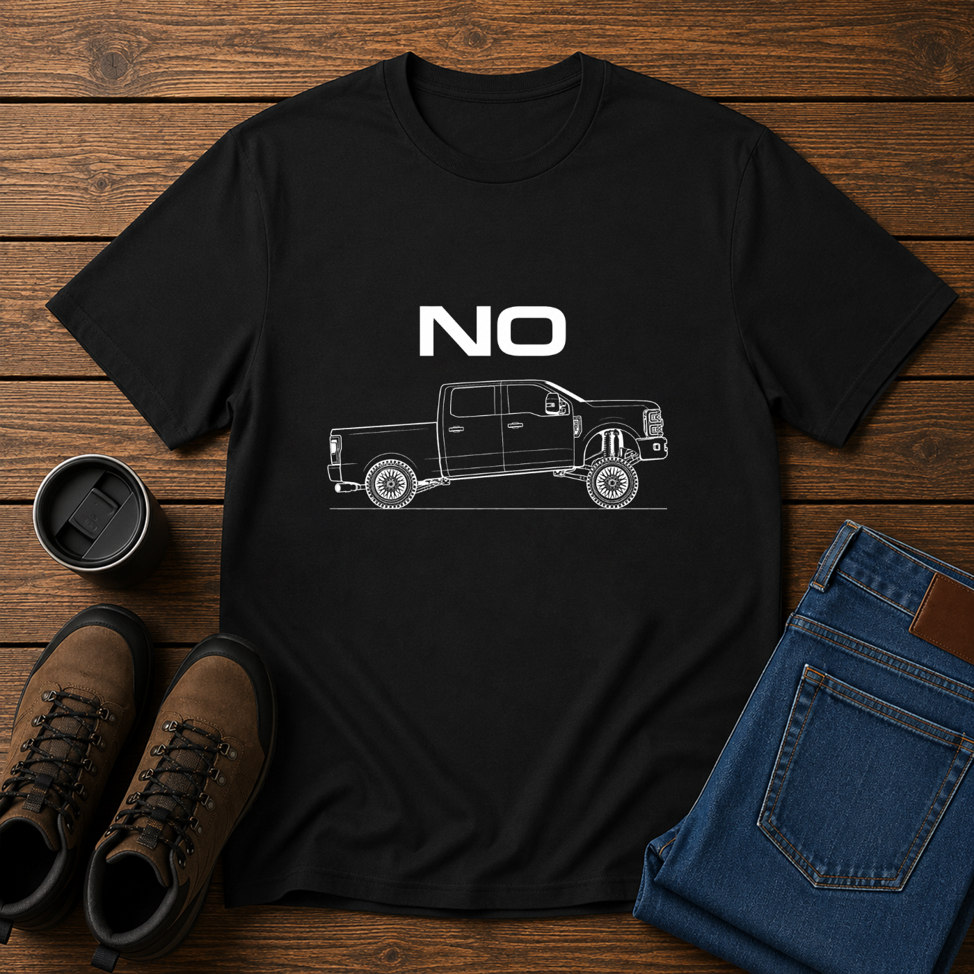 No. | Funny Carolina Squat T-Shirt | Anti Squatted Truck Tee