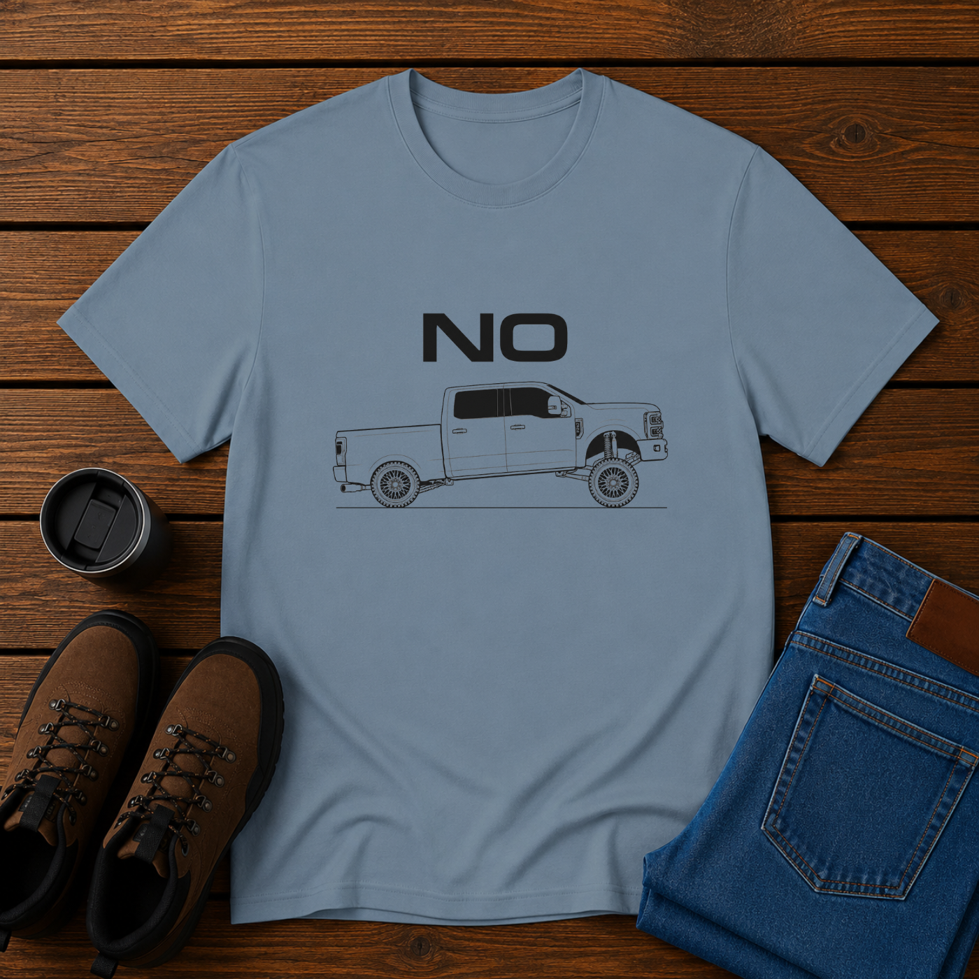 No. | Funny Carolina Squat T-Shirt | Anti Squatted Truck Tee