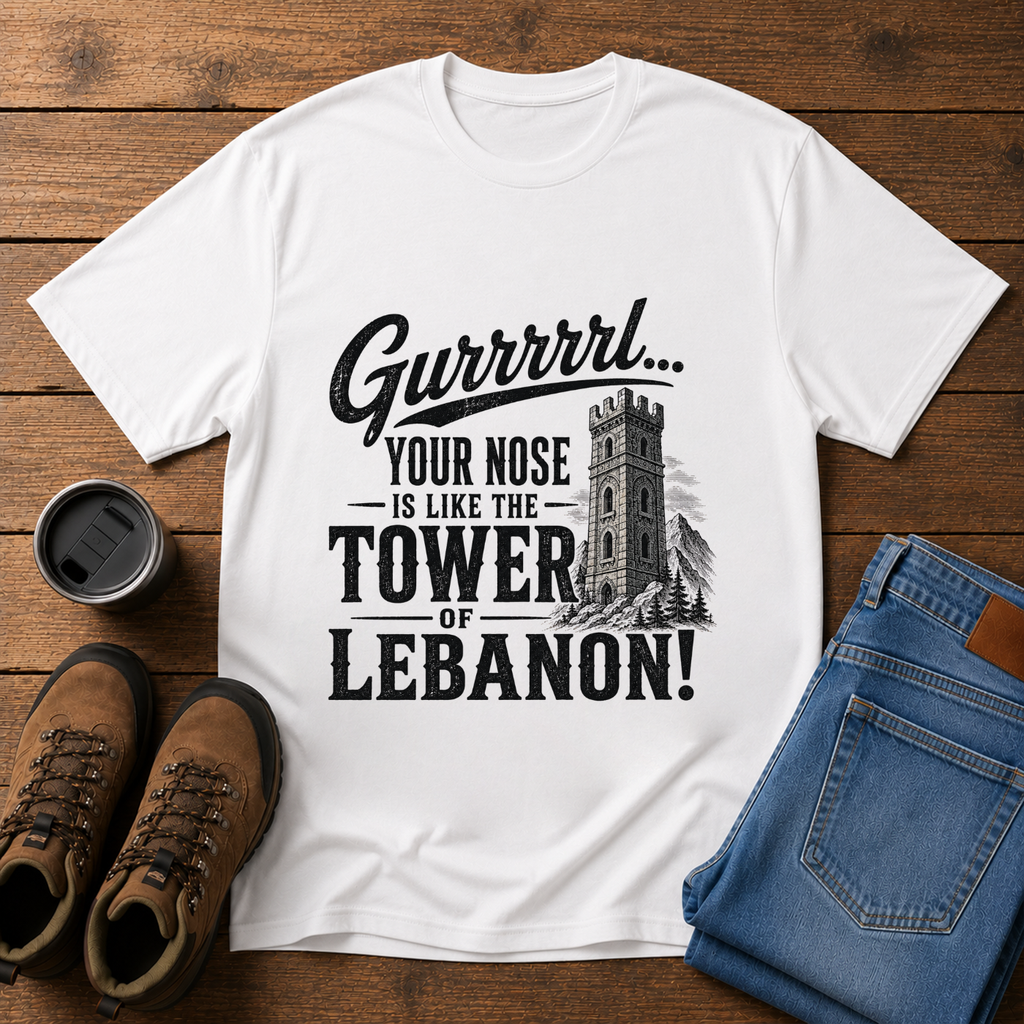 Tower of Lebanon | Funny Christian T-Shirt | Song of Solomon Tee