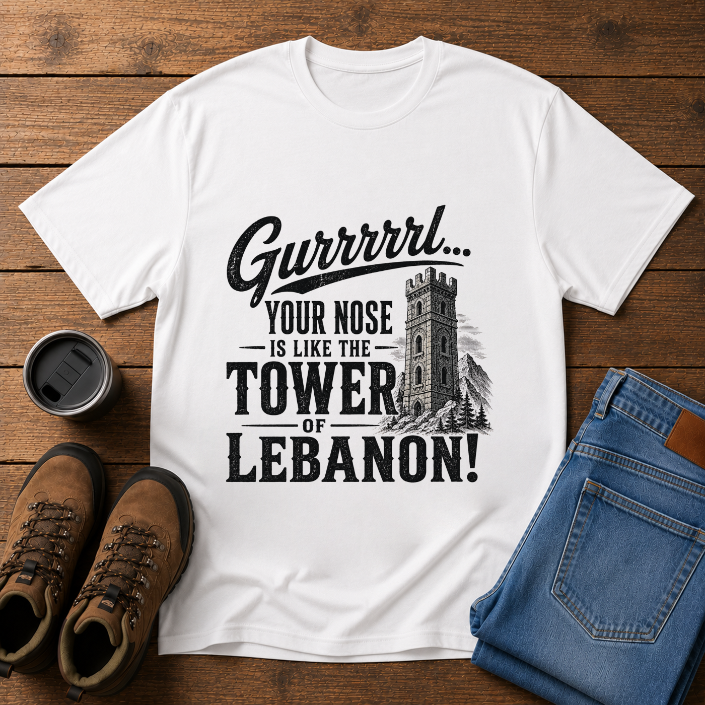 Tower of Lebanon | Funny Christian T-Shirt | Song of Solomon Tee
