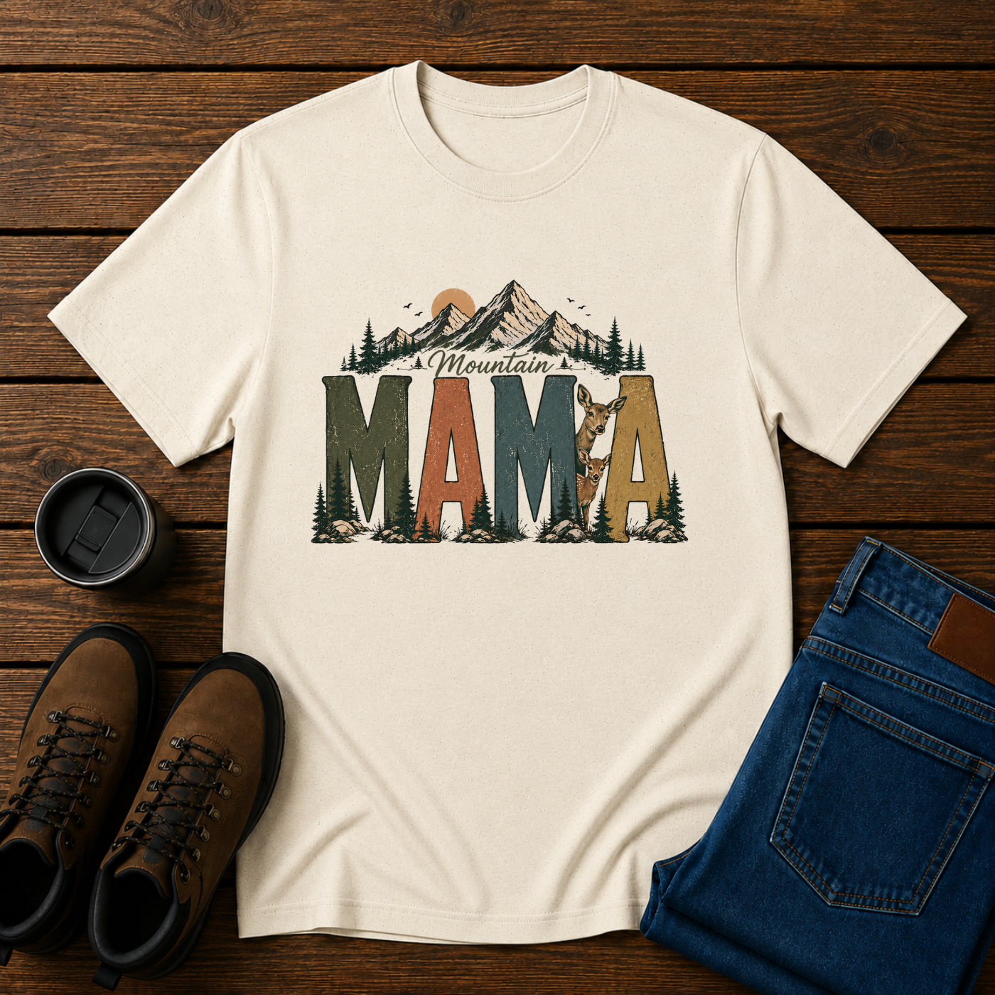 Mountain Mama | Mountain Life T-Shirt | Rustic Outdoor Women's Tee