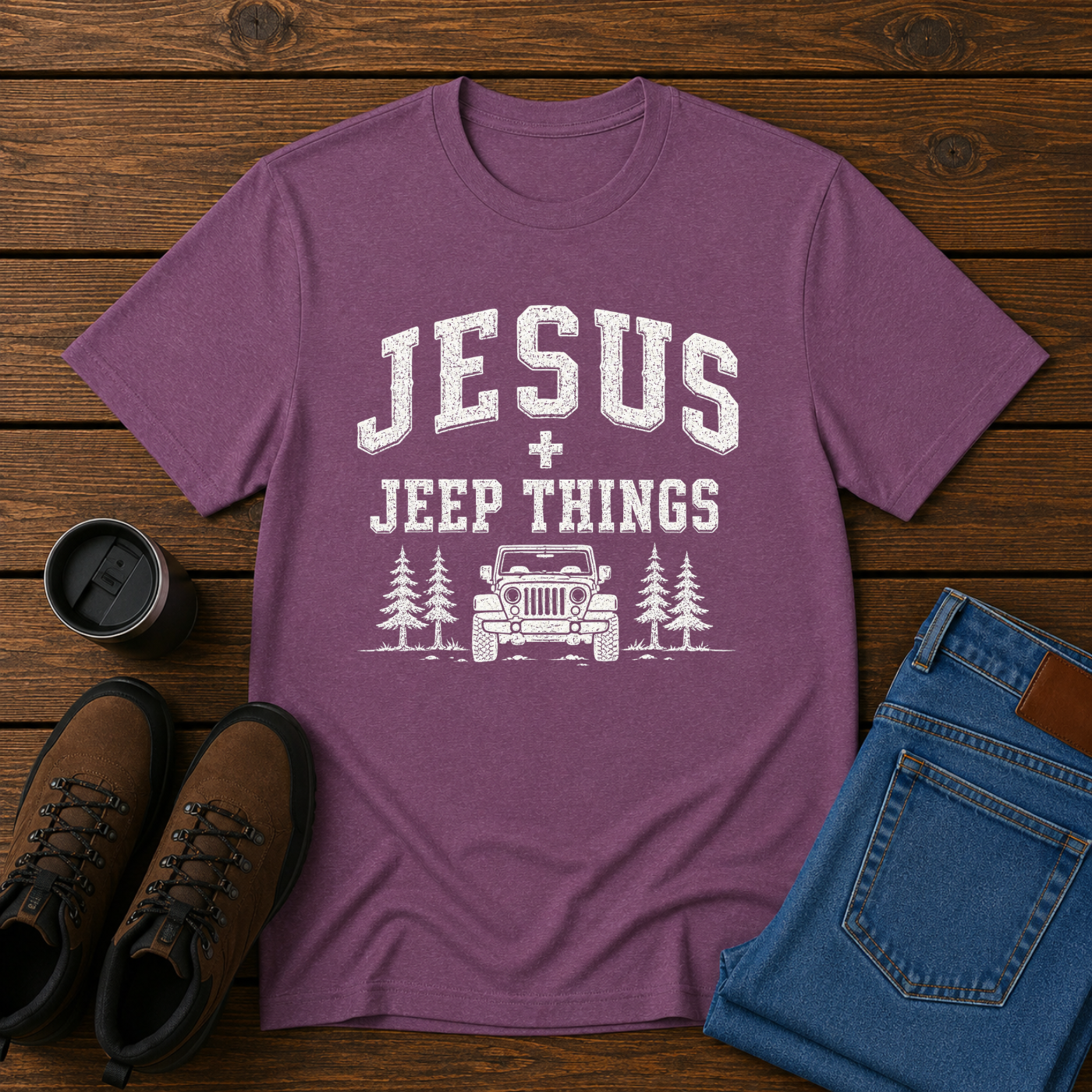 Jesus & Jeep Things | Christian Jeep T-Shirt | Off Road Faith Tee