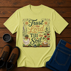Trust the Lord Till the Soil | Christian Gardening T-Shirt | Faith & Garden Tee