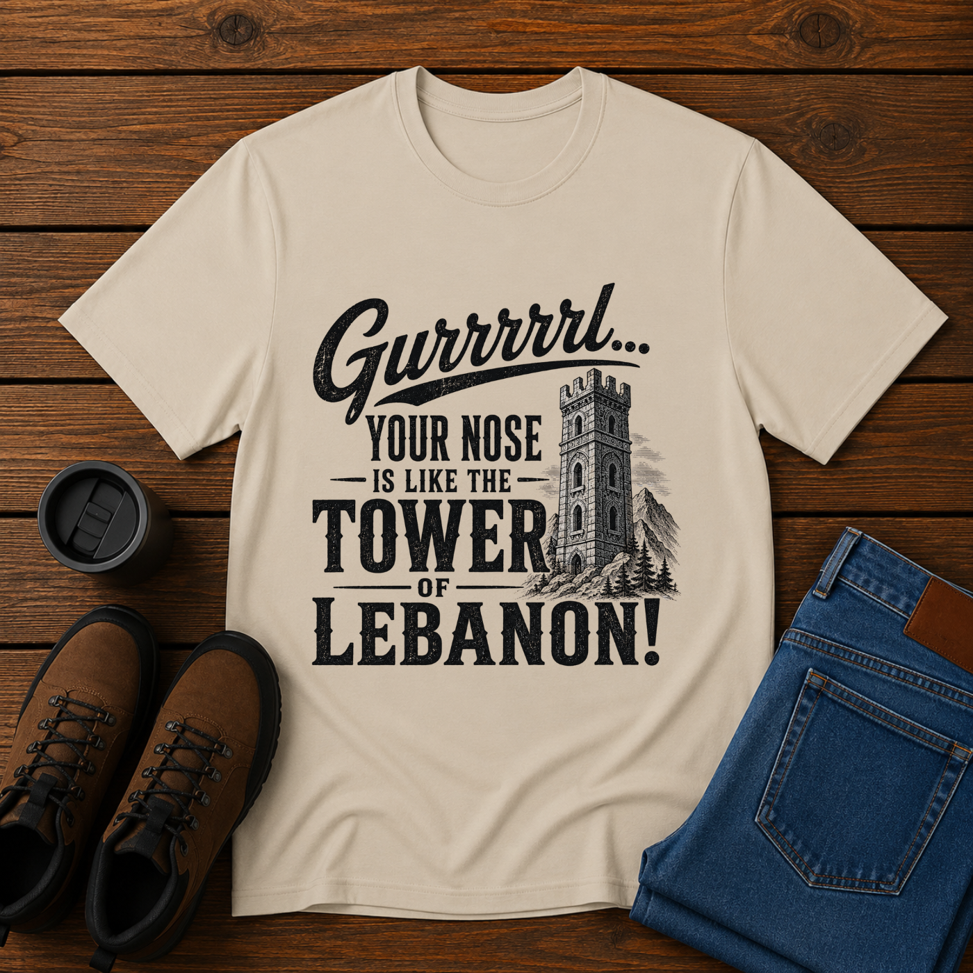 Tower of Lebanon | Funny Christian T-Shirt | Song of Solomon Tee