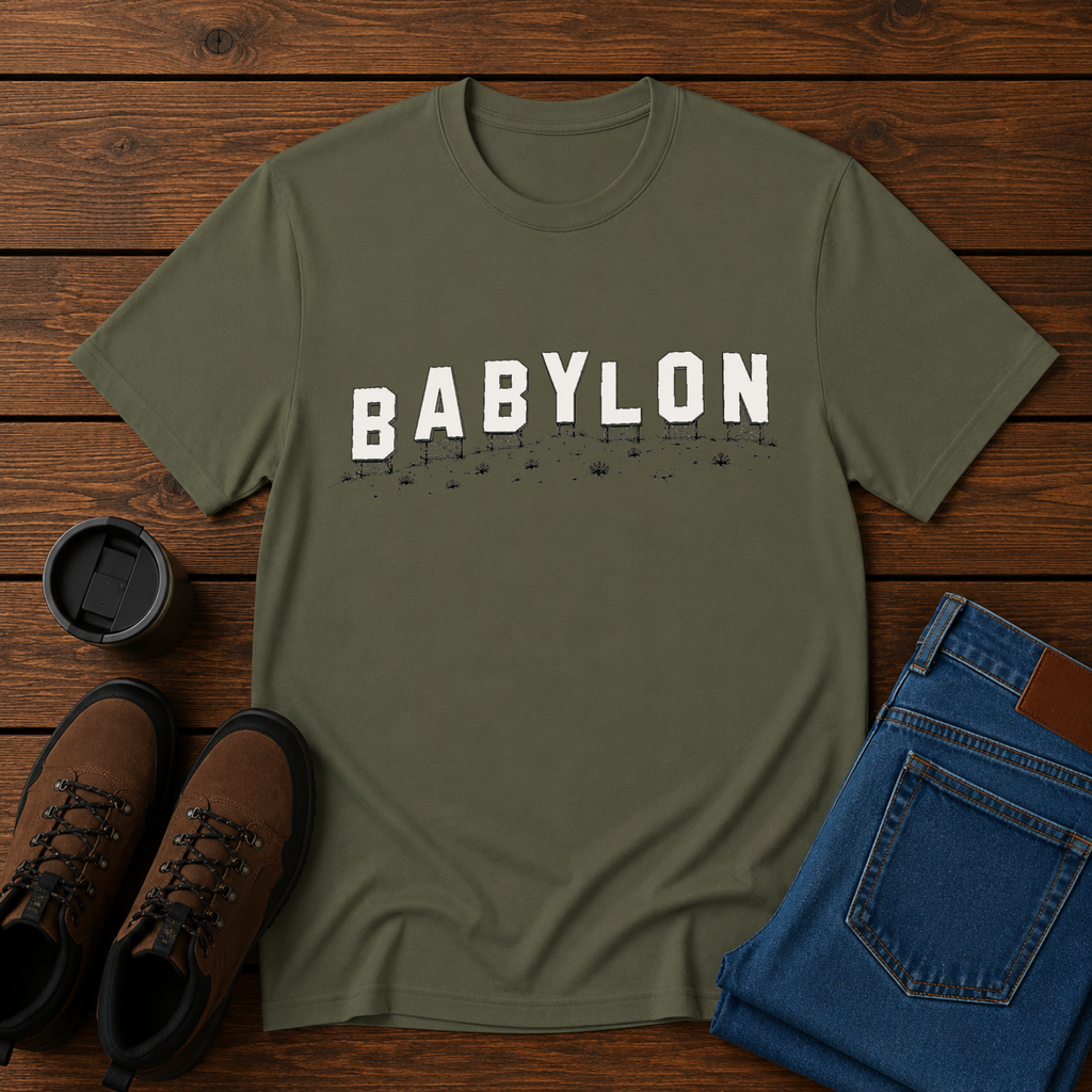 Babylon | Hollywood Satire T-Shirt | Christian Culture Graphic Tee