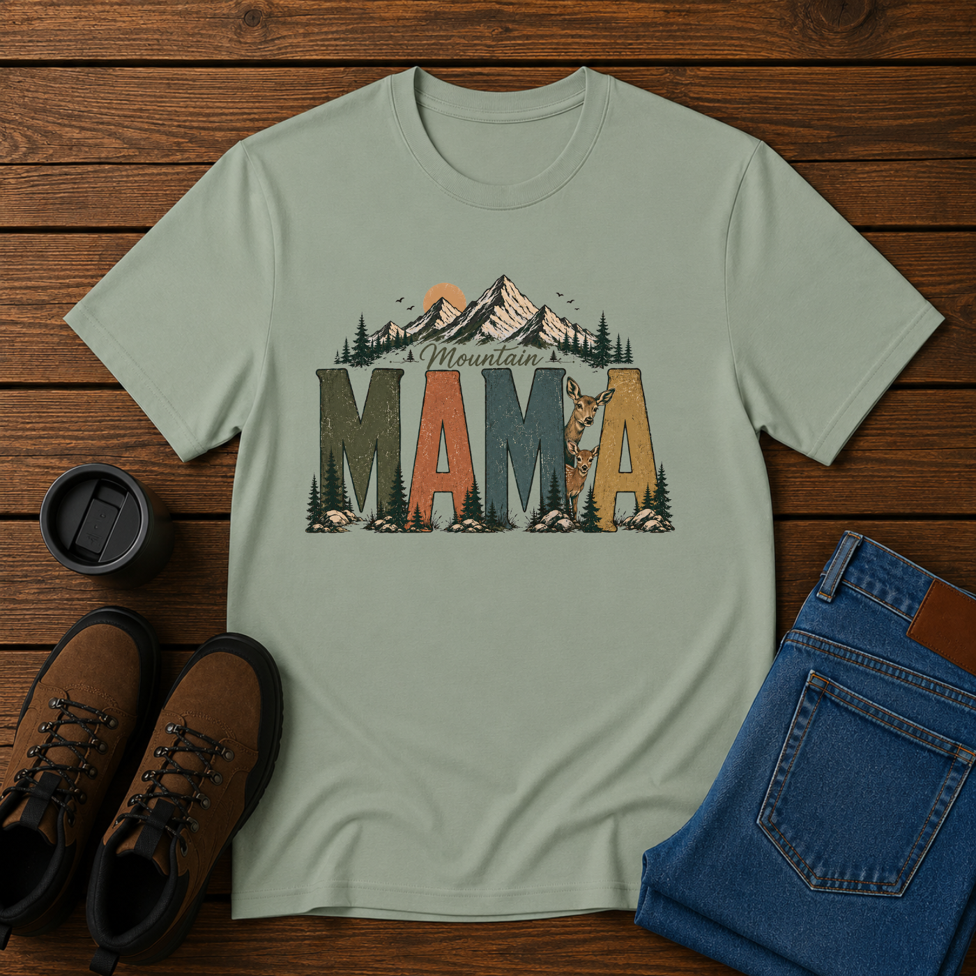 Mountain Mama | Mountain Life T-Shirt | Rustic Outdoor Women's Tee