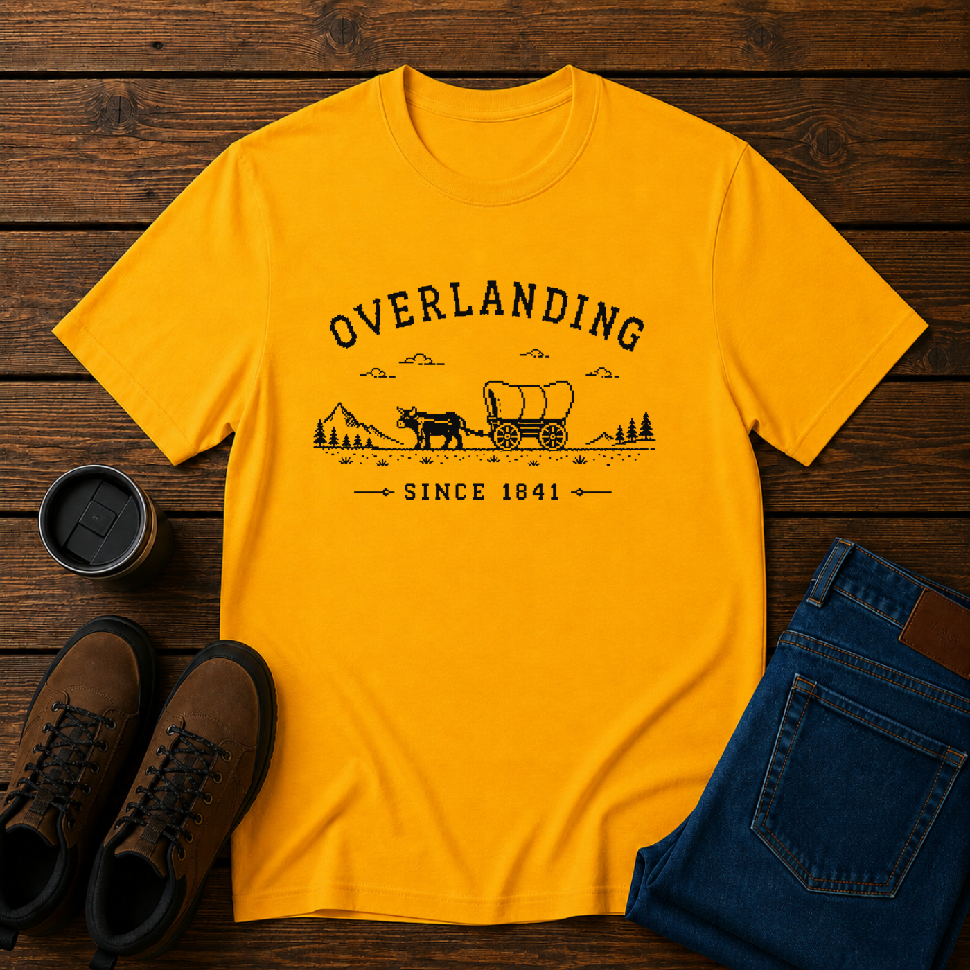Overlanding Since 1841 | Funny Overlanding T-Shirt | Oregon Trail Inspired Tee