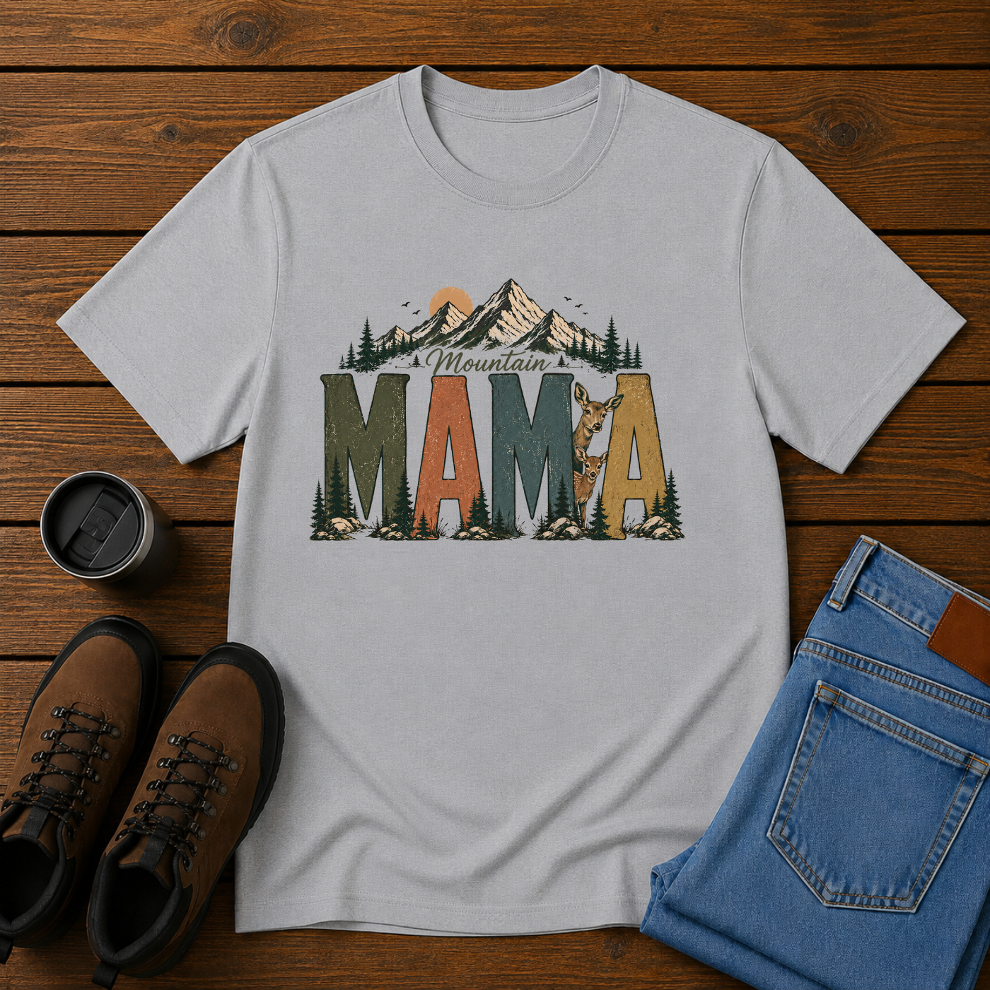 Mountain Mama | Mountain Life T-Shirt | Rustic Outdoor Women's Tee