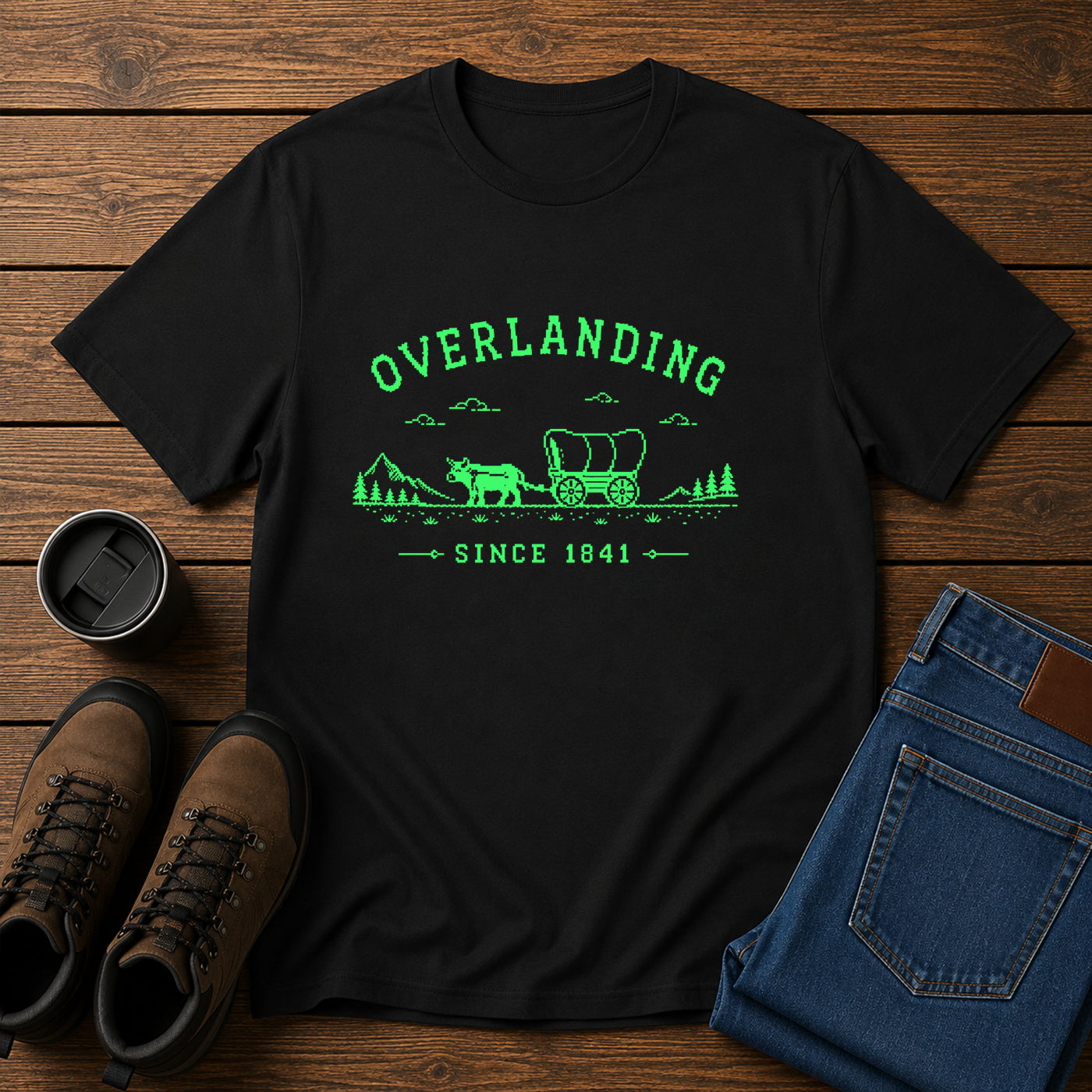 Overlanding Since 1841 | Funny Overlanding T-Shirt | Oregon Trail Inspired Tee